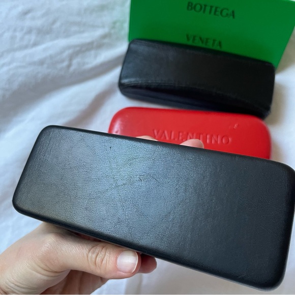 Lux Designer Sunglasses Cases Lot Bundle Bottega Veneta Ted Baker Valentino Flaw - Picture 6 of 6